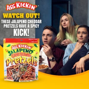 Ass Kickin’ Jalapeno Cheddar Pretzels 5oz Bag