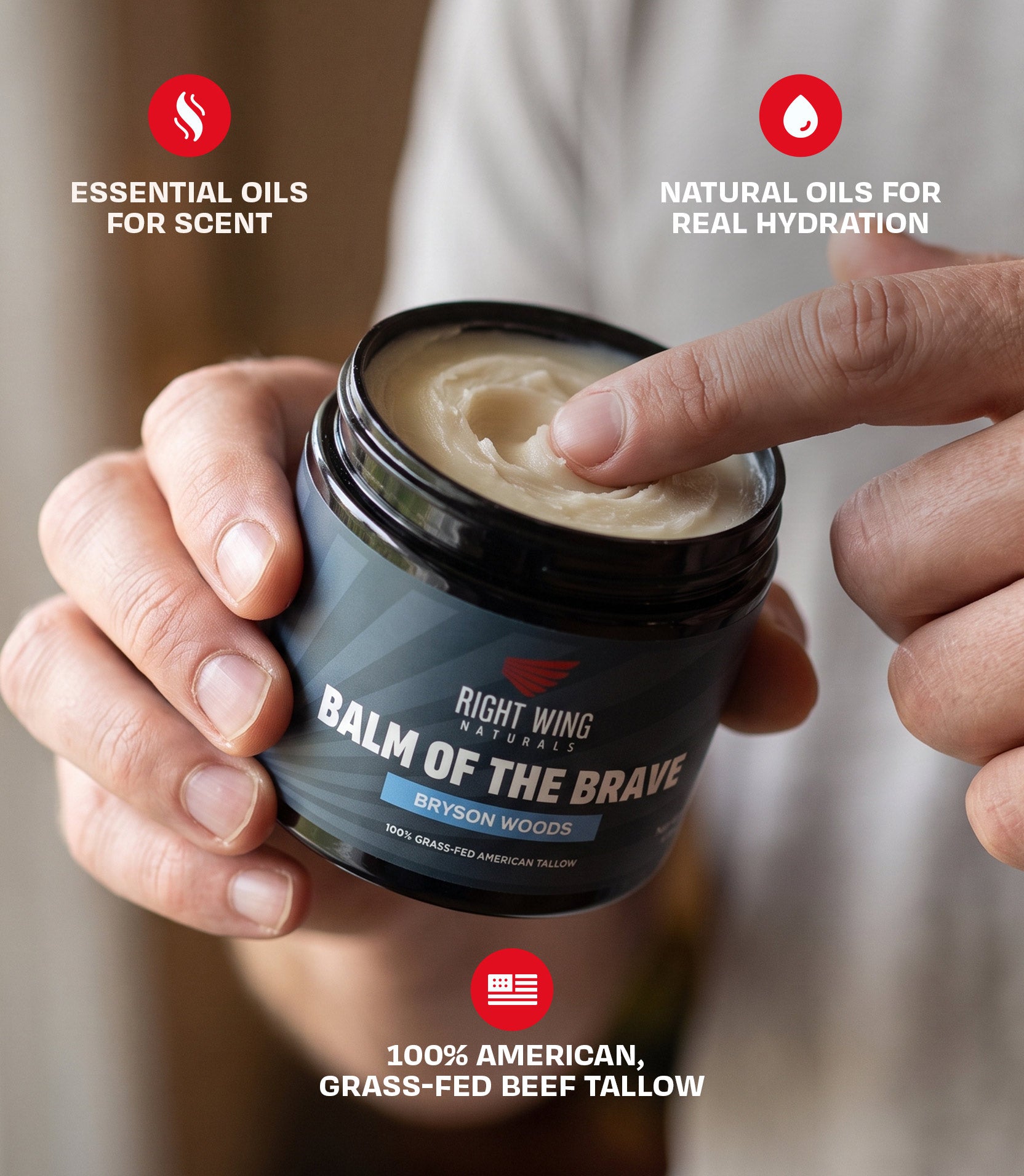 BALM OF THE BRAVE - Tallow Balm