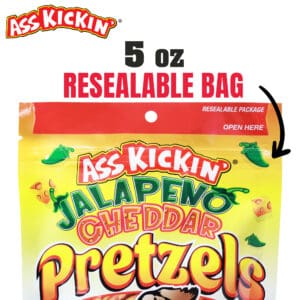 Ass Kickin’ Jalapeno Cheddar Pretzels 5oz Bag