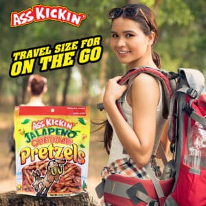 Ass Kickin’ Jalapeno Cheddar Pretzels 5oz Bag