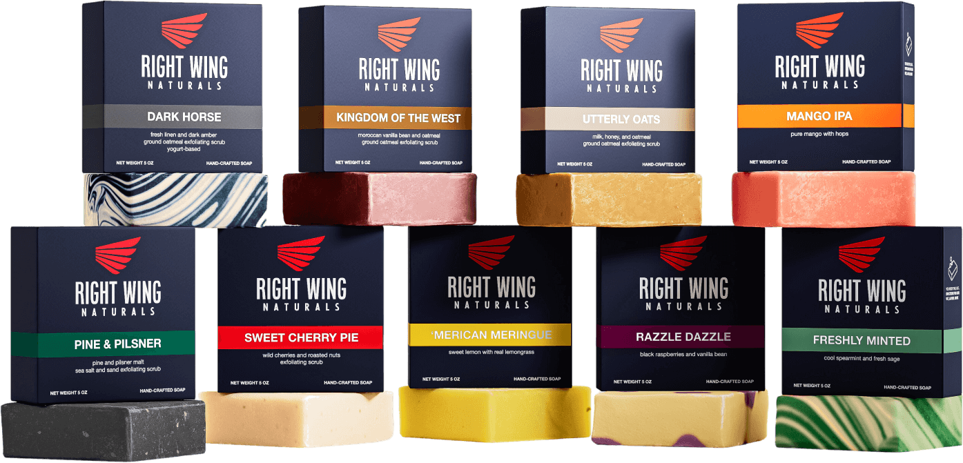 Right Wing Naturals soap collection