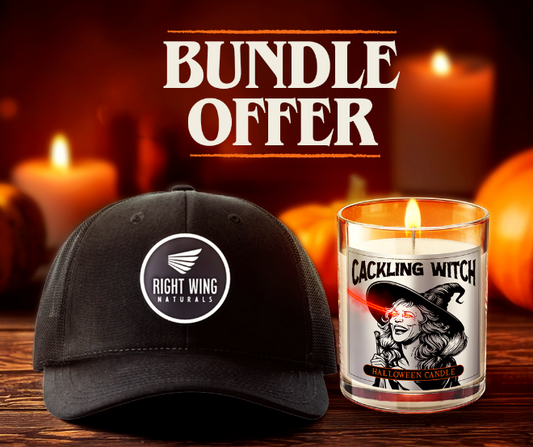 FREEDOM BUNDLE: Trucker Hat + Halloween Candle