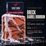 Breck Barrel Bourbon scent card: scent notes and grit level