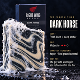 Dark Horse scent card: scent notes and grit level