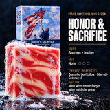 Honor & Sacrifice scent card: scent notes and grit level