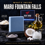 What's inside Maru Fountain Falls: grass-fed beef tallow, olive oil, coconut oil