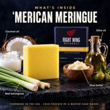 What's inside 'Merican Meringue: lemongrass, coconut, shea and olive oils