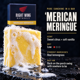 'Merican Meringue scent card: scent notes and grit level