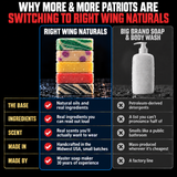 Why patriots are switching: Right Wing Naturals vs big brand soap and body wash
